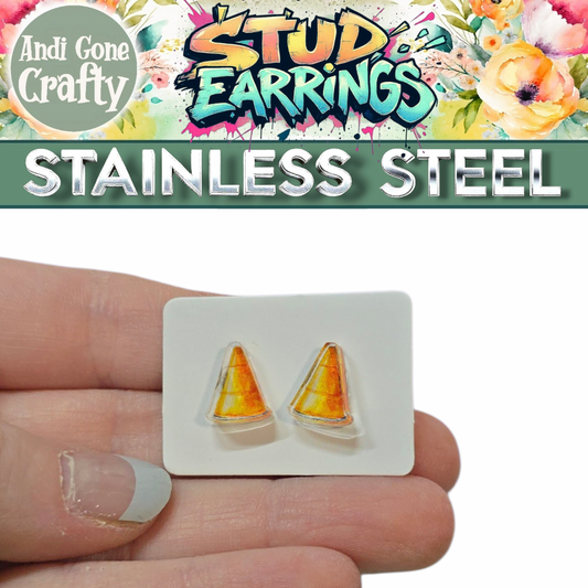 Cone - Tool - LDC Earrings - Stainless Steel