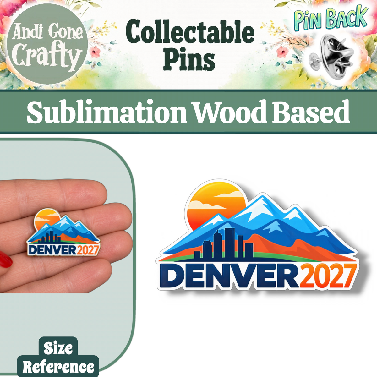 1.25" Logo | 2027 Denver, Colorado, USA | Jehovah’s Witnesses International Convention | JW Collectible Souvenir Pin | JW Gifts