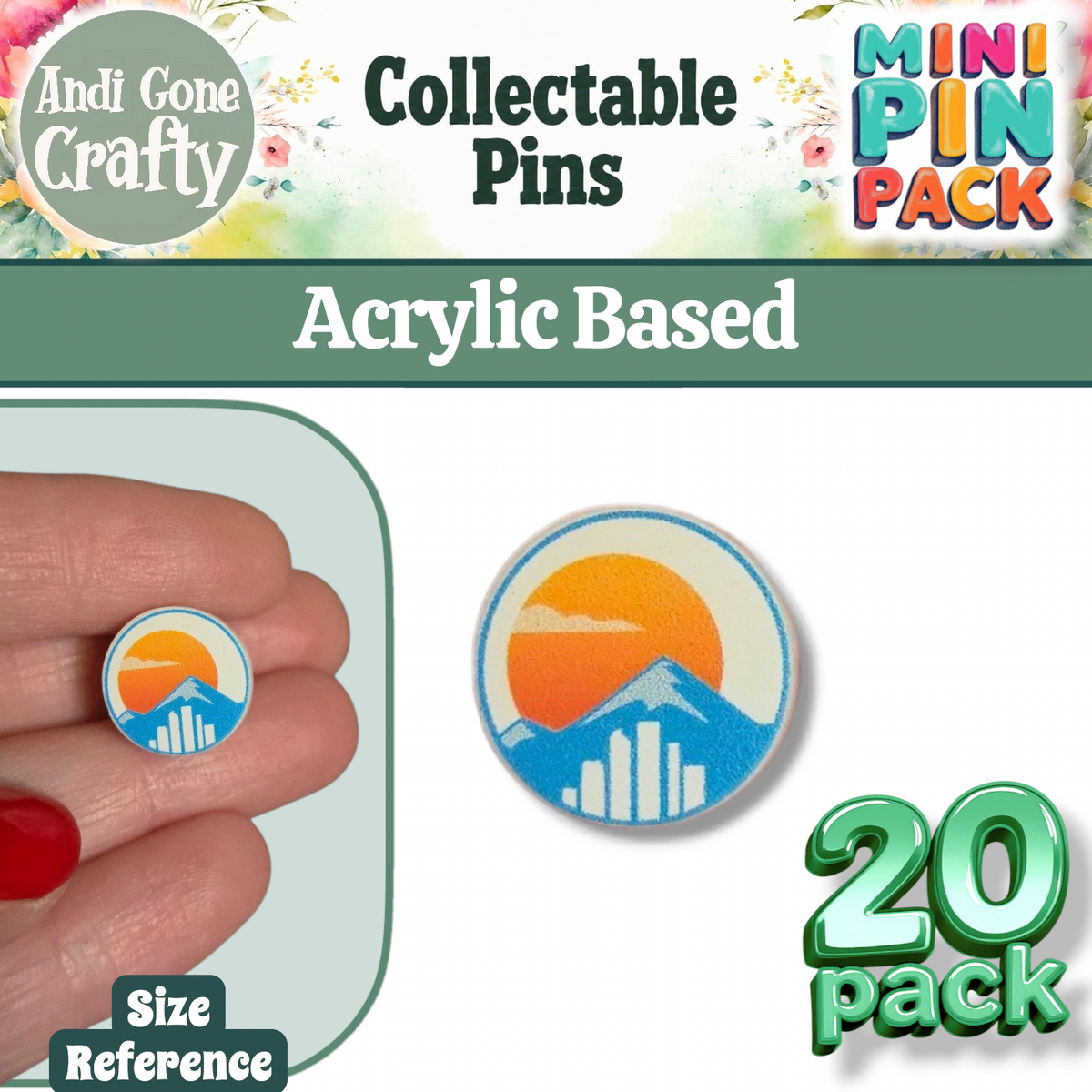 0.5" Logo Mini Pin - 20 Pack | 2027 Denver, Colorado, USA | Jehovah’s Witnesses International Convention | JW Collectible Souvenir Pin | JW Gifts