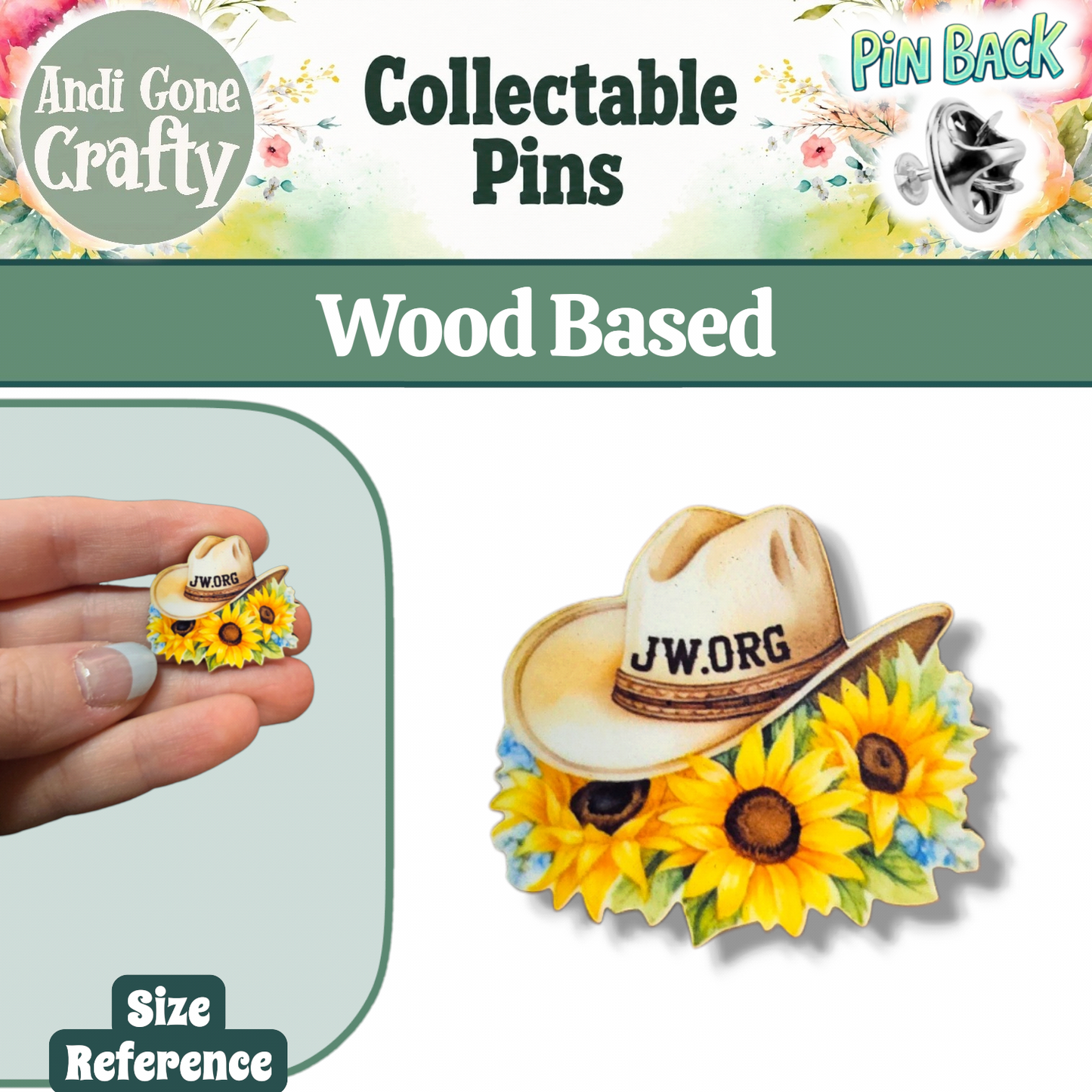 JW.ORG - Cowboy Hat - JW Pin