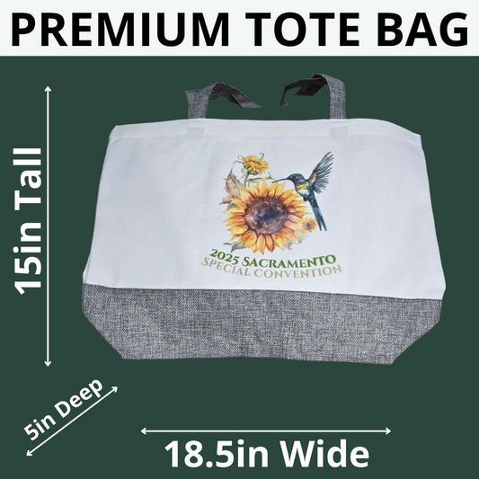 Sunflower with Hummingbird - Premium Tote Bag