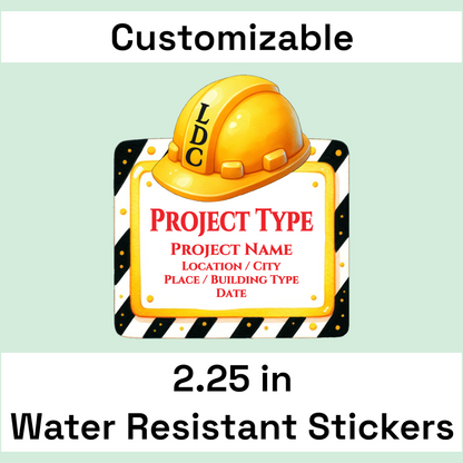 2.25" LDC Project Water Resistant Stickers (12 pack) - Version 1