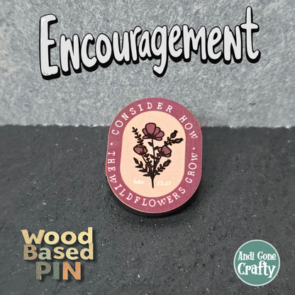 Consider Wildlfowers - Purple Duo Color - JW Encourage Pin