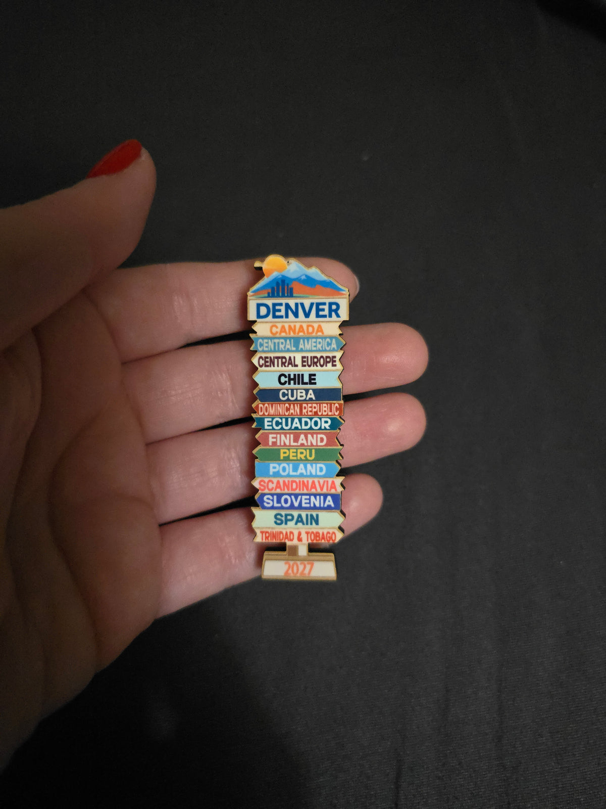 Super Pin with Invited Branches | 2027 Denver, Colorado, USA | Jehovah’s Witnesses International Convention | JW Collectible Souvenir Pin | JW Gifts