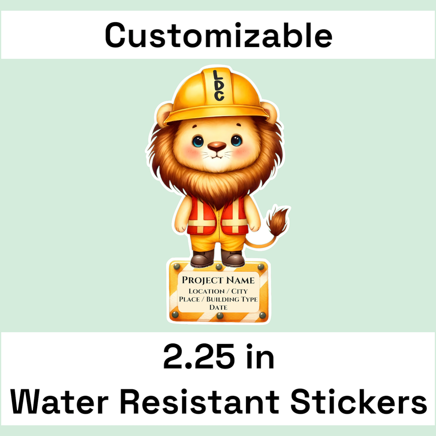 2.25 LDC Project Water Resistant Stickers (22 pack) - Version 6 Animals